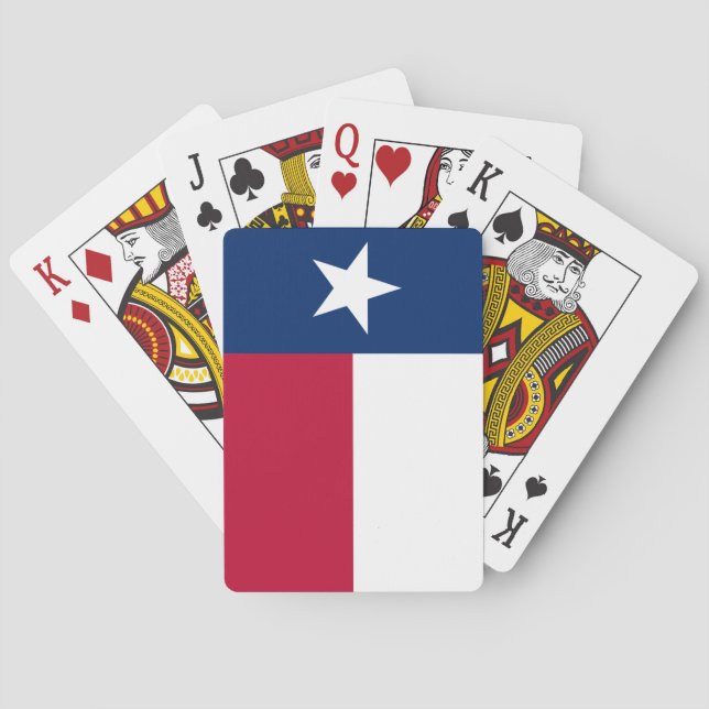 Baralho Cartões de jogo da bandeira do estado de Texas (Verso)