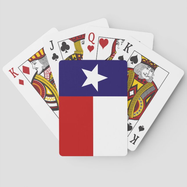 Baralho Cartões de jogo da bandeira do estado de Texas (Verso)