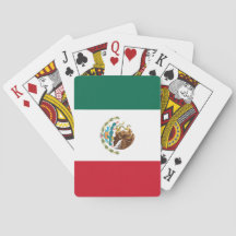 Cartões de jogo da bandeira mexicana