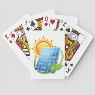 Baralho Cartões de jogo da energia solar