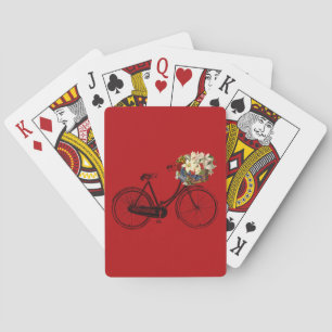 Baralho Cartões de jogo da flor da bicicleta da bicicleta