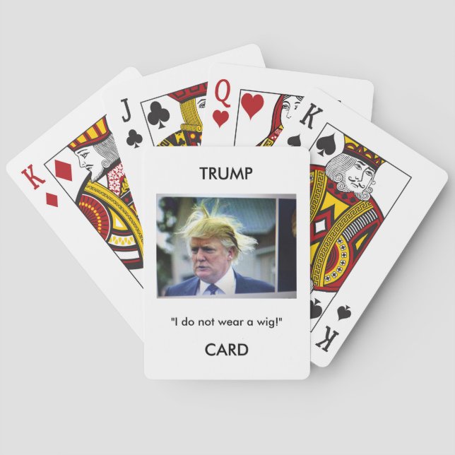 Baralho Cartões de jogo da imagem/citações de Donald Trump (Verso)