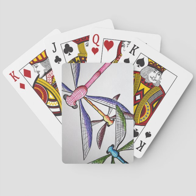 Baralho Cartões de jogo da libélula (Verso)