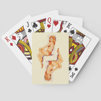Baralho Cartões de jogo da menina do Pinup