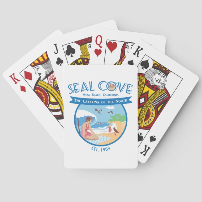 Baralho Cartões de jogo da Seal Cove. (Verso)