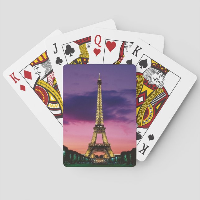 Baralho Cartões de jogo da torre Eiffel (Verso)