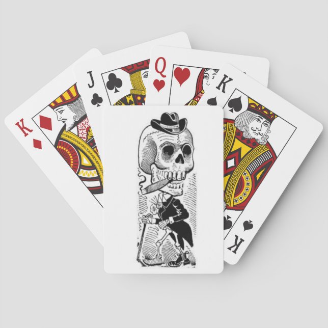 Baralho Cartões de jogo dândi de Calavera (Verso)