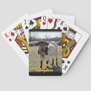 Baralho Cartões de jogo Dappled de Longhorn - personalize