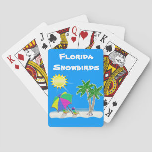 Baralho Cartões de jogo das letras grandes para Snowbirds
