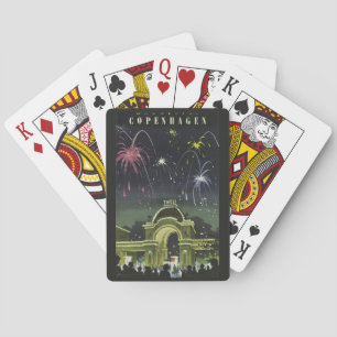 Baralho Cartões de jogo das viagens vintage de Copenhaga
