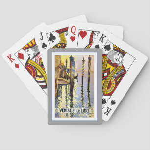 Baralho Cartões de jogo das viagens vintage de Veneza