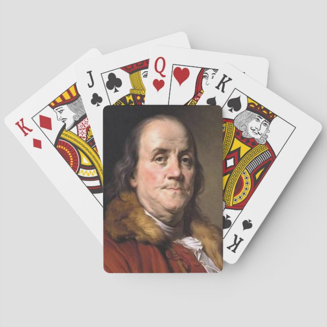 Baralho Cartões de jogo de Benjamin Franklin (Verso)