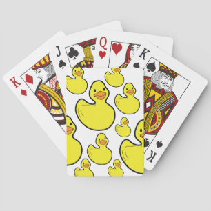 Baralho Cartões de jogo de borracha bonitos do pato