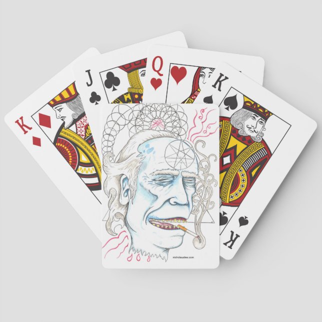 Baralho Cartões de jogo de Charles Bukowski (Verso)