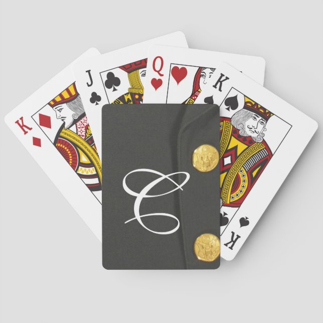 Baralho Cartões De Jogo De Classe A, Vestidos Uniformes (Verso)