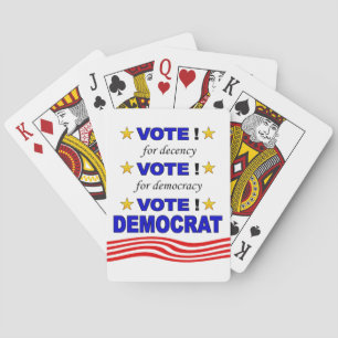 Baralho Cartões de jogo de Democrata do voto