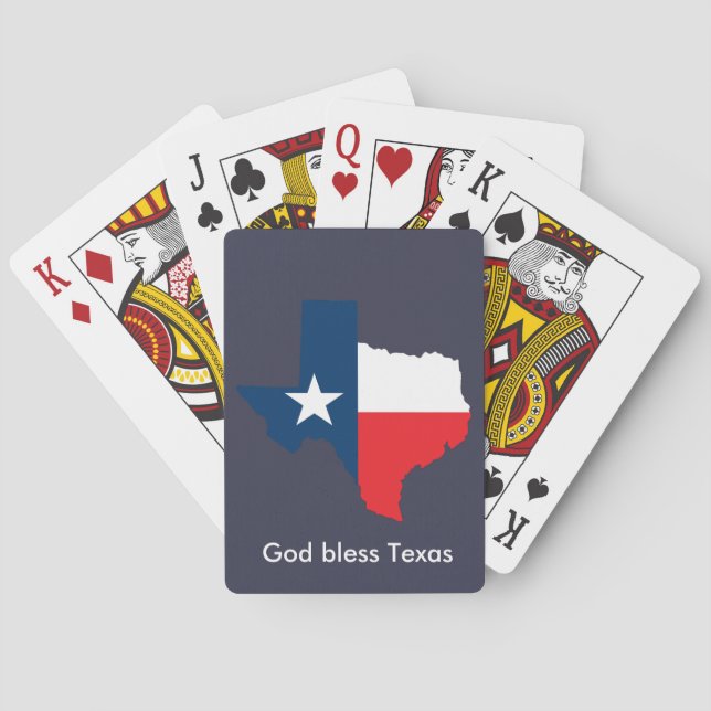 Baralho Cartões de jogo de Texas dos deus abençoe (Verso)