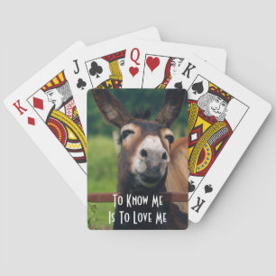Baralho Cartões de jogo do amor do asno