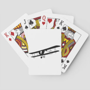 Baralho Cartões de jogo do avião do vintage