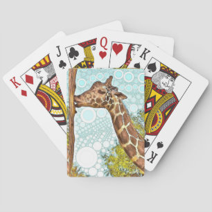 Baralho Cartões de jogo do beijo do girafa