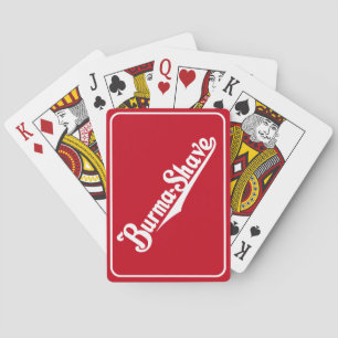 Baralho Cartões de jogo do Burma-Shave