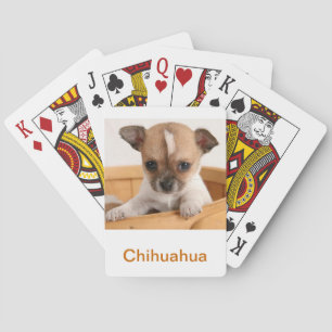 Baralho Cartões de jogo do cão de filhote de cachorro da