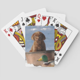 Baralho Cartões de jogo do cão de labrador retriever do