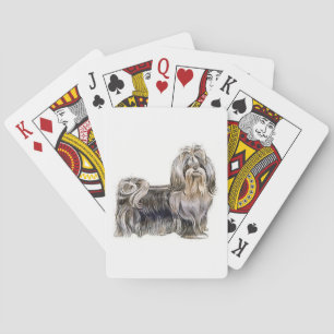 Baralho Cartões de jogo do cão de Shih Tzu