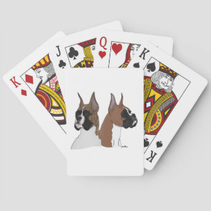Baralho Cartões de jogo do cão do pugilista