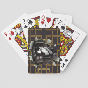 Baralho Cartões de jogo do carro do músculo