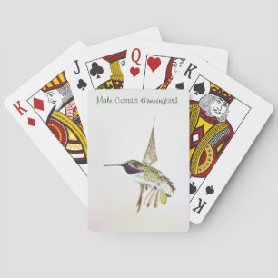 Baralho Cartões de jogo do colibri da costela