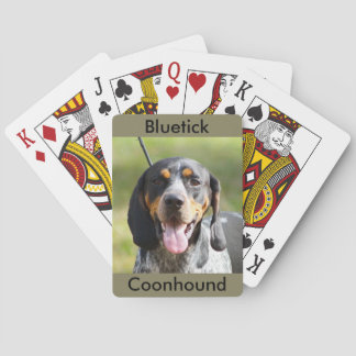 Baralho Cartões de jogo do Coonhound de Bluetick