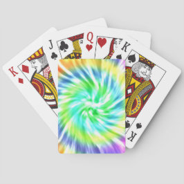 Baralho Cartões de jogo do design da tintura do laço