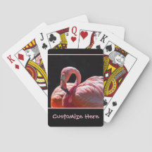 Cartões de jogo do flamingo