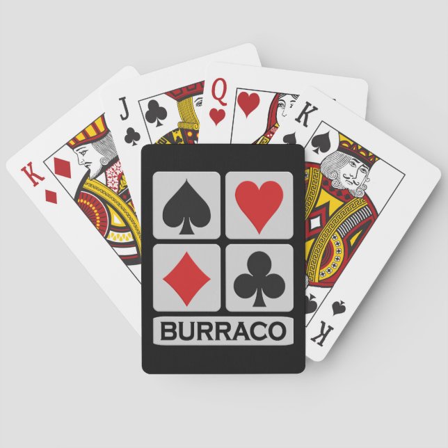 Baralho Cartões de jogo do jogador de Burraco (Verso)