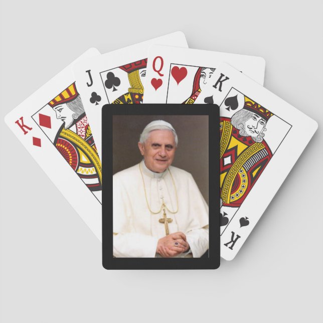 Baralho Cartões de jogo do papa Benedict XVI (Verso)