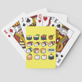 Baralho Cartões de jogo do sushi
