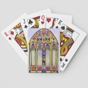 Baralho Cartões de jogo do vitral