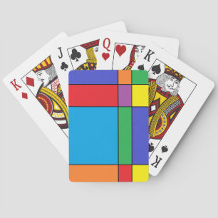 Baralho "Cartões de jogo dos blocos coloridos"