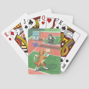 Baralho Cartões de jogo dos gatos de Pickleball