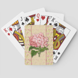 Baralho Cartões de jogo dos Hydrangeas do vintage