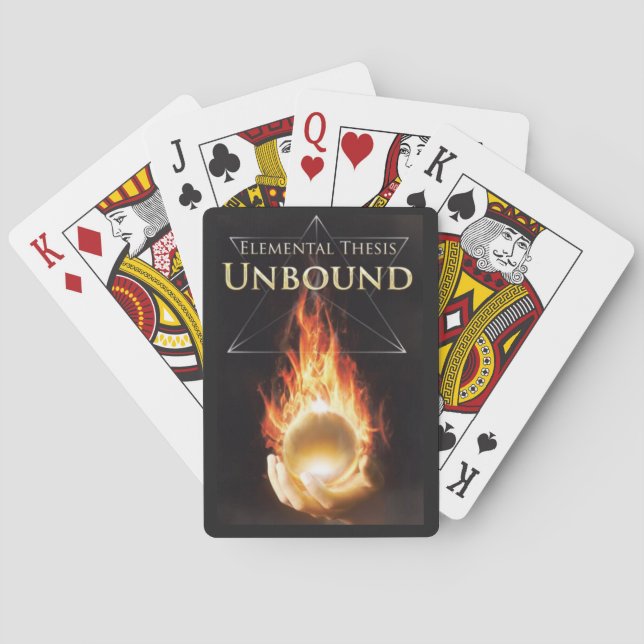 Baralho Cartões de jogo elementares Unbound da tese (Verso)