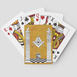 Baralho Cartões de jogo maçónicos