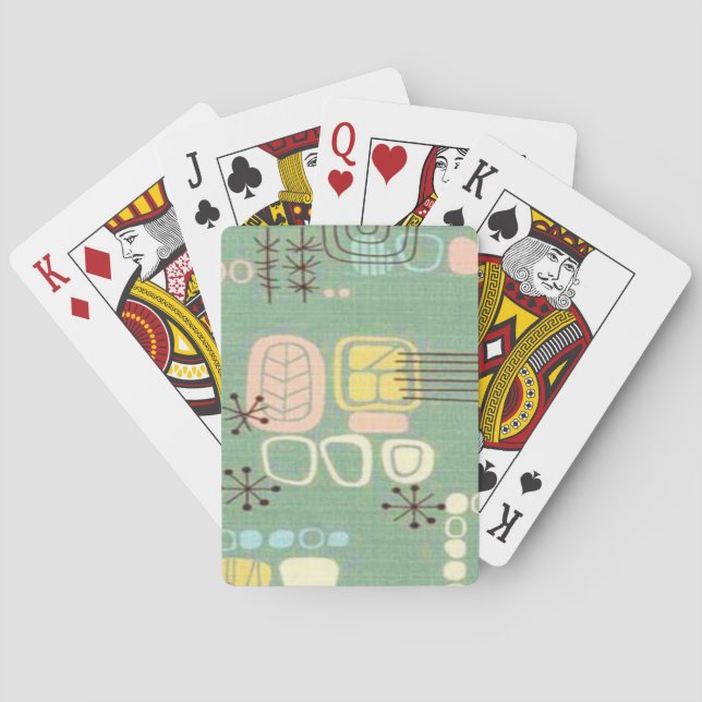 Baralho Cartões de jogo modernos do design gráfico do meio (Verso)