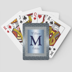 Baralho Cartões de jogo Monogrammed feitos sob encomenda