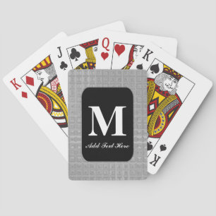 Baralho Cartões de jogo Monogrammed personalizados