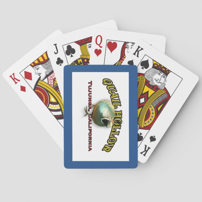 Baralho Cartões de jogo ocos das codorniz (Verso)