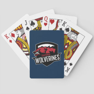 Baralho Cartões de jogo padrão de ChapLAX Wolverine