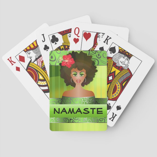Baralho Cartões de jogo para namaste (Verso)