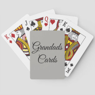Baralho Cartões de jogo personalizados na moda do grandad